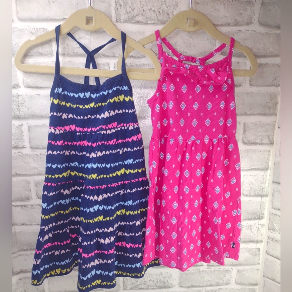 3T Bundle Stylish Pink and Blue Kids Dresses